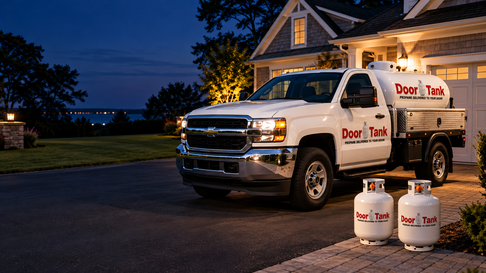 Propane delivered to a home